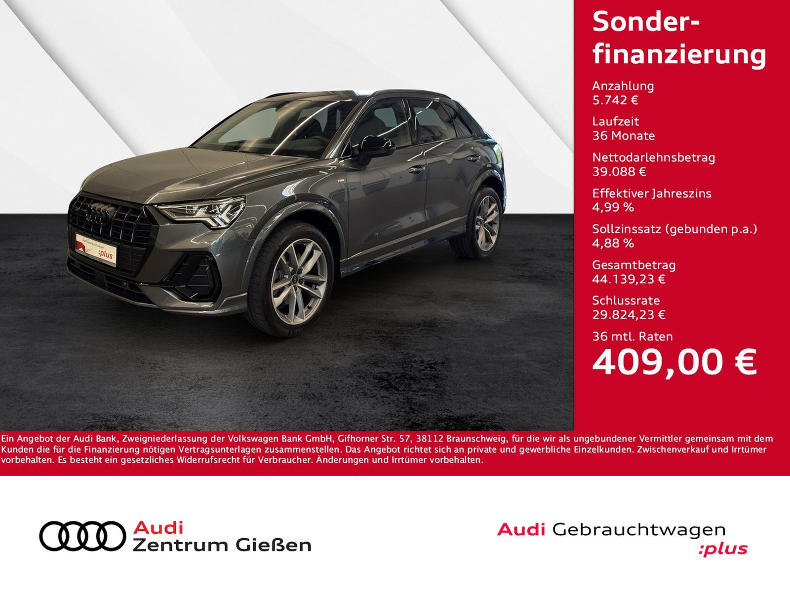 Audi Q3 40 TFSI quattro S line Black - Samsaru's Car Outlet