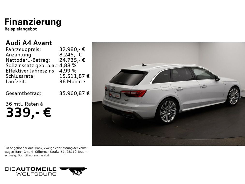 Audi A4 Avant 50 TDI Tiptronic quattro AHK/Rückkam/Mu