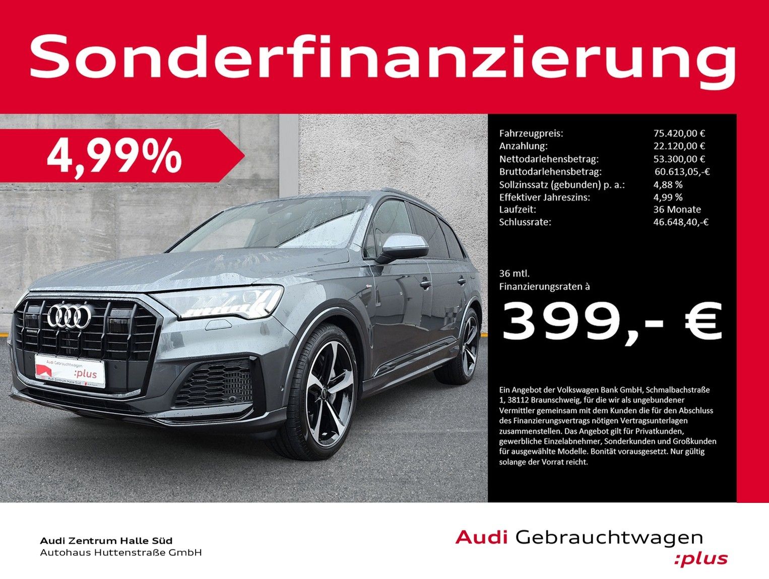 Audi Q7 55 TFSIe qu S line MATRIX AIR HuD AHK 21"