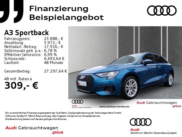 Audi A3 Sportback 30 TFSI S line int. S tronic *AHK*