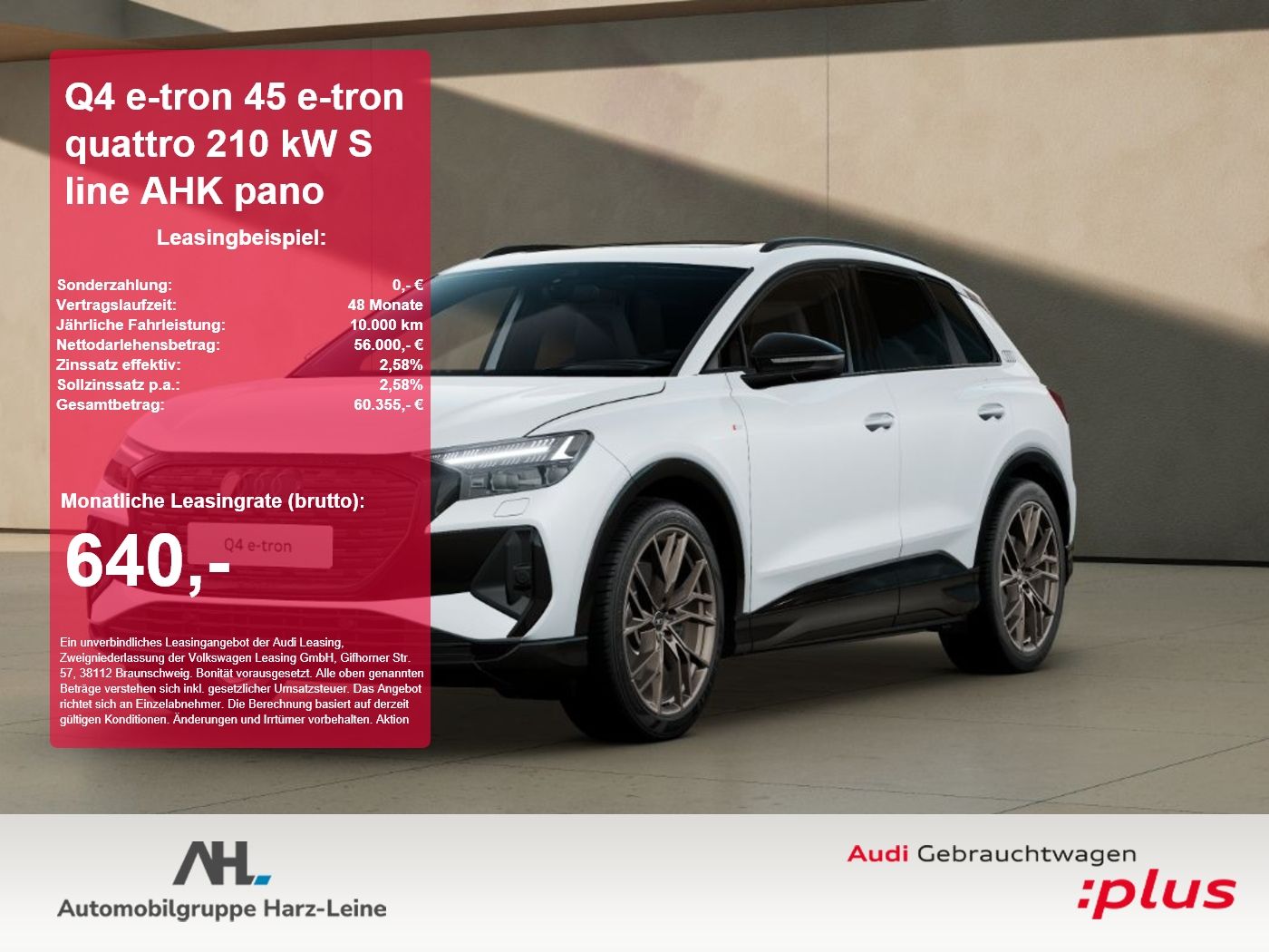 Audi Q4 e-tron 45 e-tron quattro 210 kW S line AHK pa