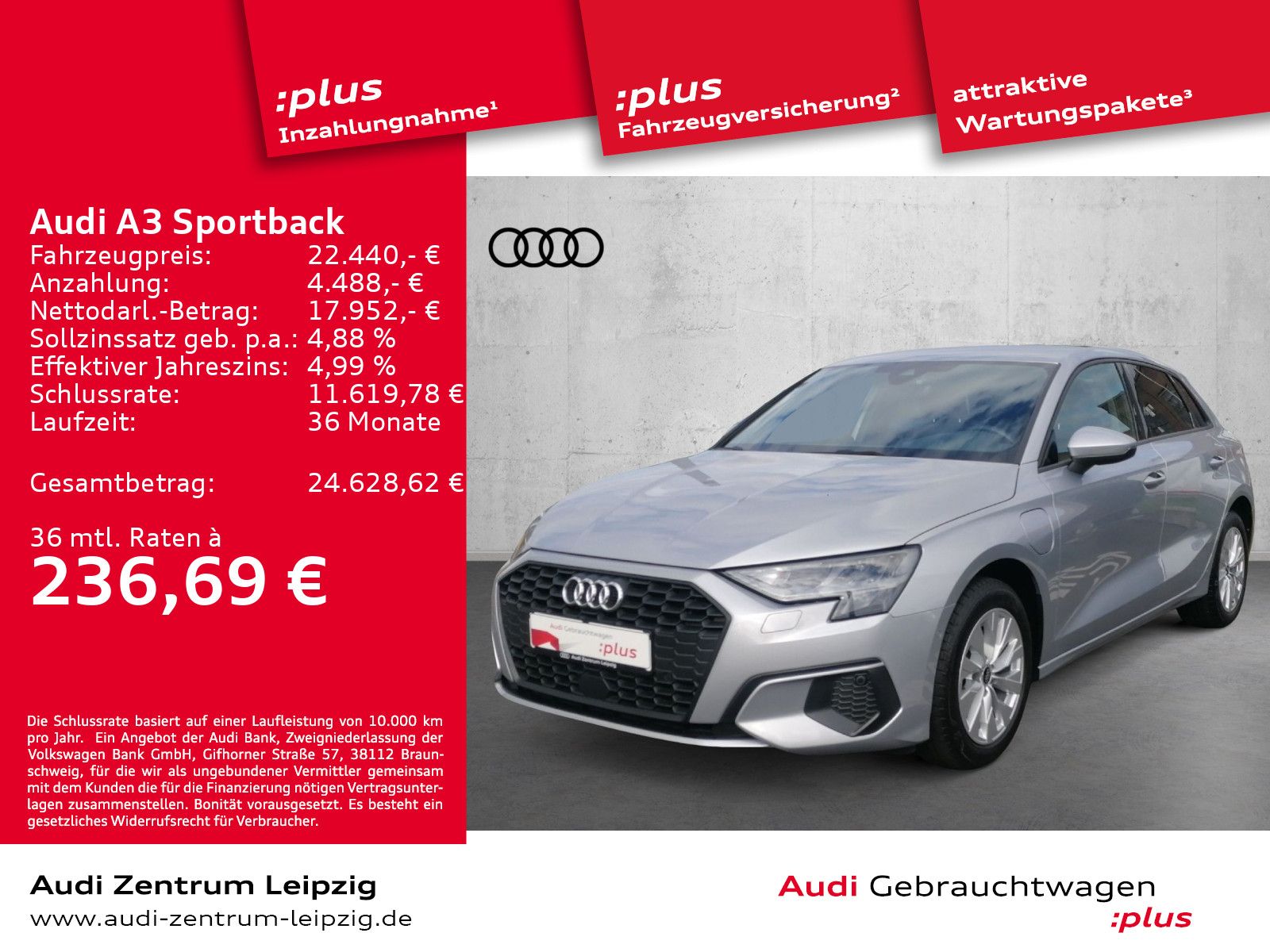 Audi A3 Sportback 40 TFSIe *dig.Cockpit*Connect*