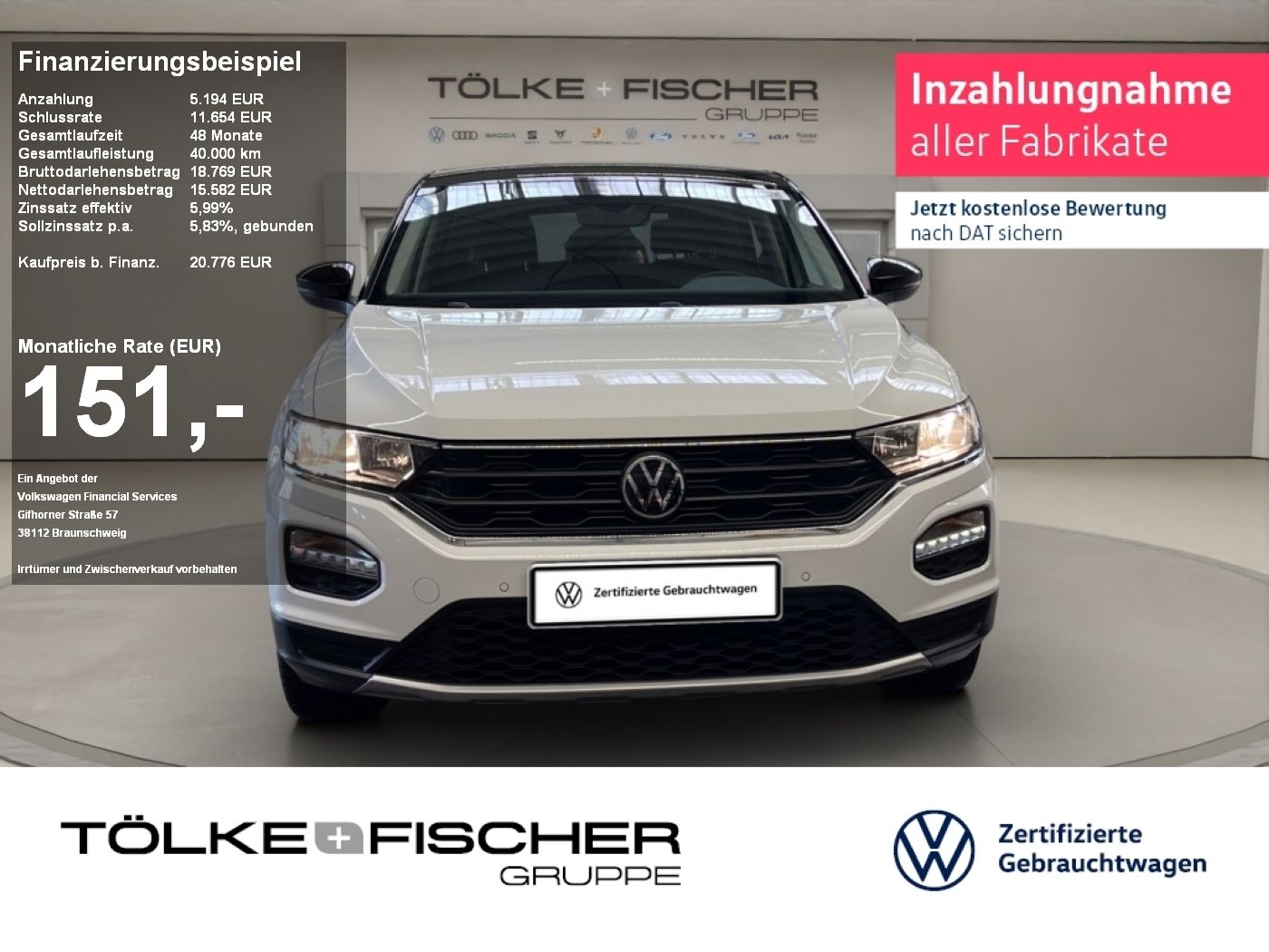 Volkswagen T-Roc 1.0 TSI Active - Samsaru's Car Outlet
