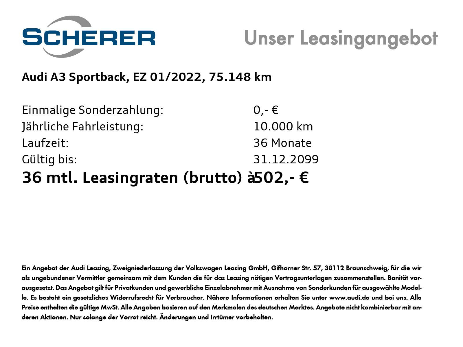 Audi A3 Sportback 35 TFSI S tronic - Samsaru's Car Outlet