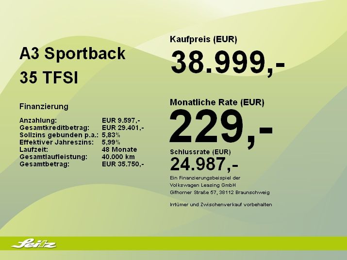 Audi A3 Sportback 35 TFSI S line - Samsaru's Car Outlet