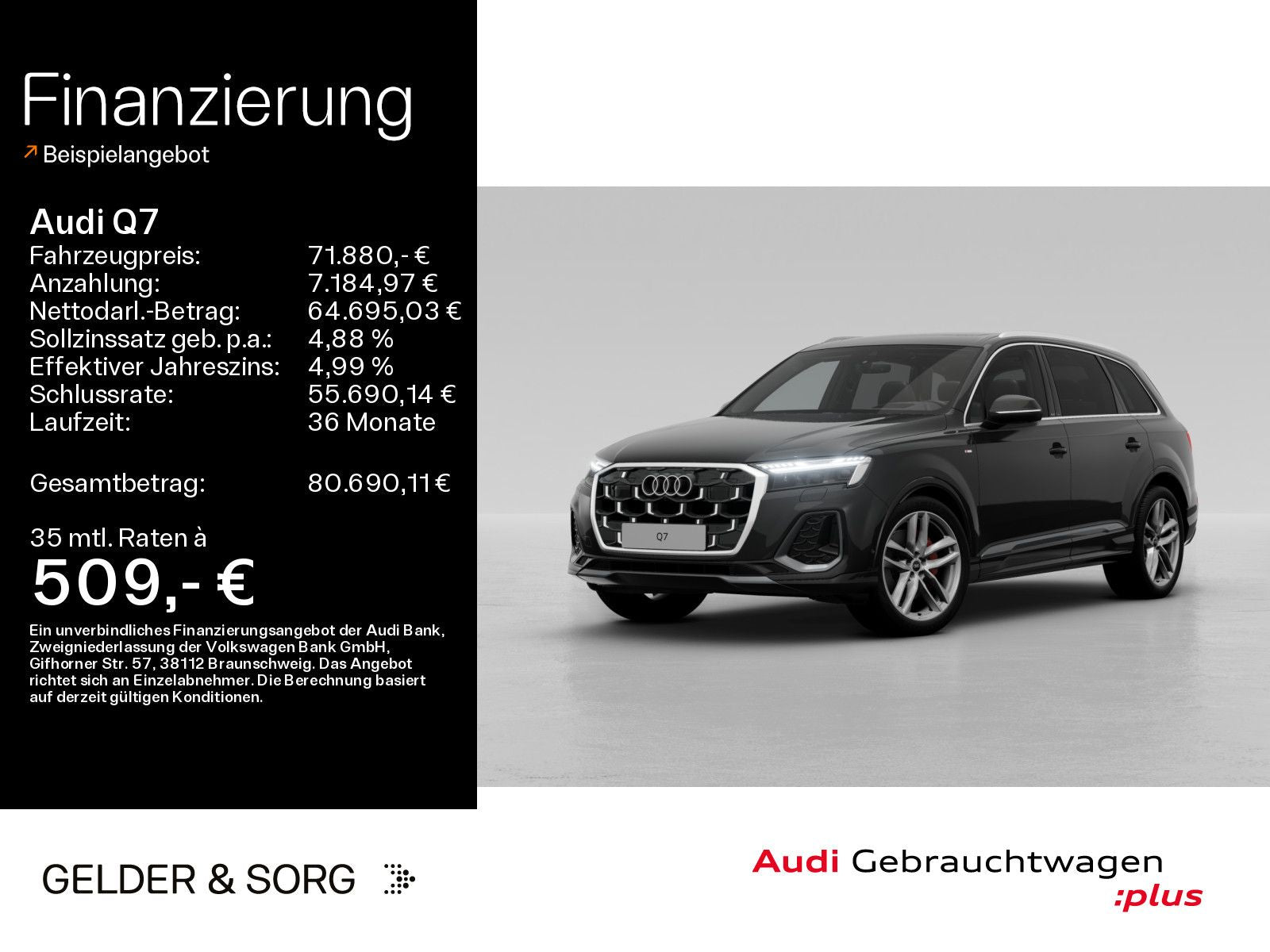 Audi Q7 45 TDI quattro S line AHK*Pano*Air*360°*Stand