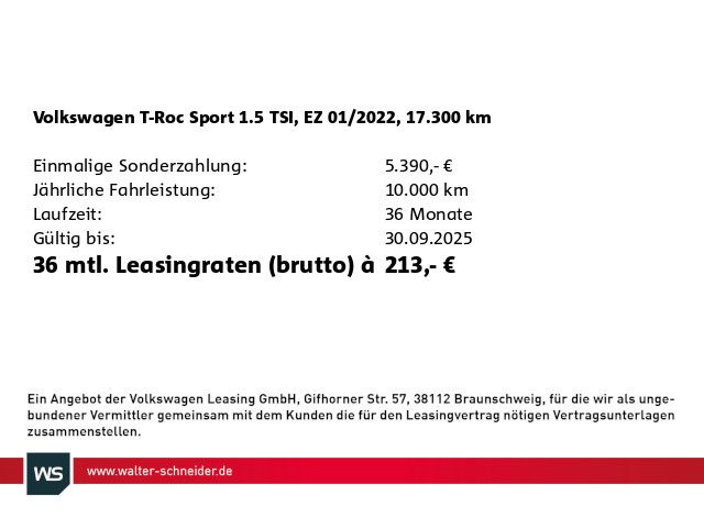 Volkswagen T-Roc 1.5 TSI DSG Sport R-Line - Samsaru's Car Outlet