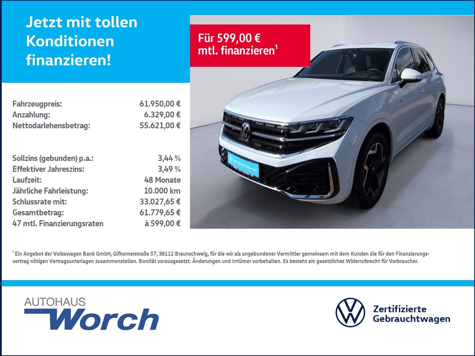 Volkswagen Touareg 3.0 TDI 4M tiptr. R-Line STHZ+LUFT+