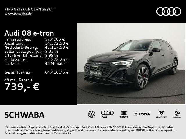 Audi Q8 e-tron S line 55 quattro *Opt.schw*PANO*AHK*