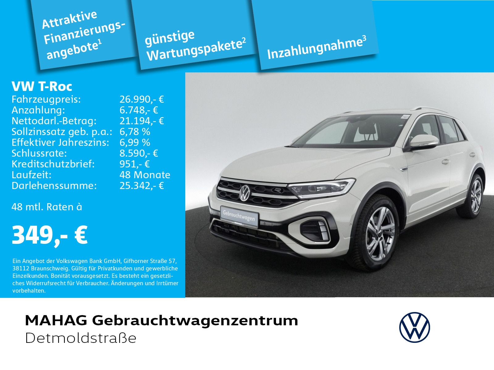 Volkswagen T-ROC 1.5 TSI R-Line - Samsaru's Car Outlet