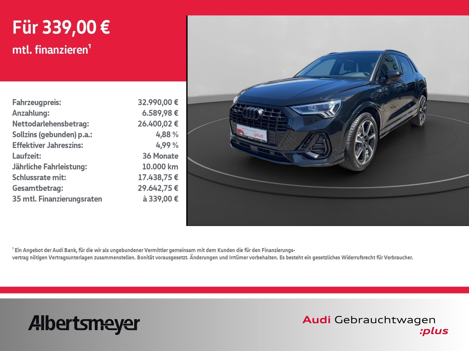 Audi Q3 40 TDI quattro S line Plus - Samsaru's Car Outlet