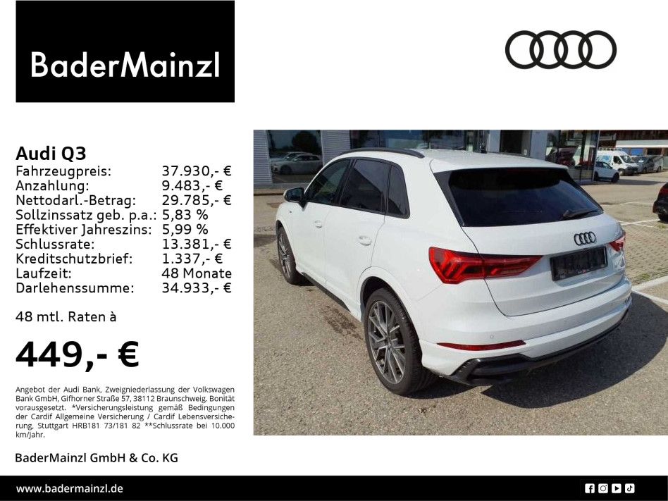 Audi Q3 40 TDI quattro S line - Samsaru's Car Outlet