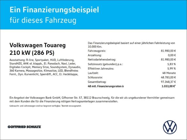 Volkswagen Touareg R-LINE 3.0 TDI DSG NAVI PANO AHK KOMFORT