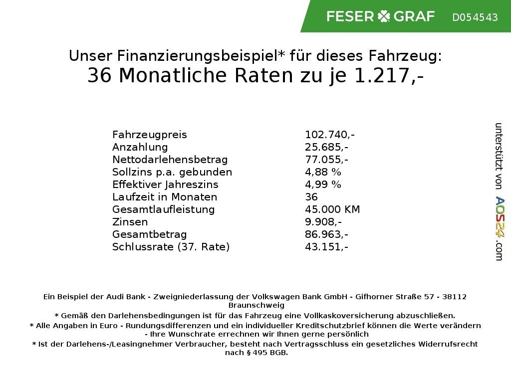 Audi RSQ8 AHK B&O Keramik Matrix Pano 305 km/h AIR