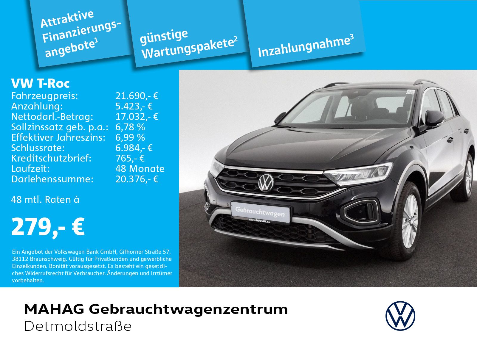 Volkswagen T-ROC 1.0 TSI Life - Samsaru's Car Outlet