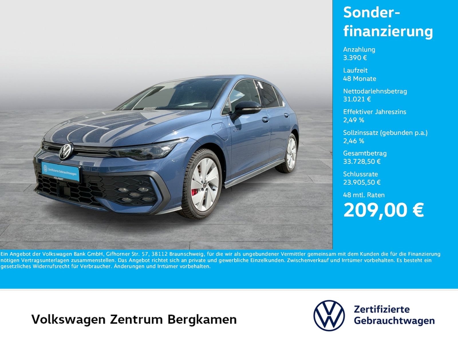 Volkswagen Golf VIII 1.5 HYBRID GTE BLACK STYLE AHK 360°CAM