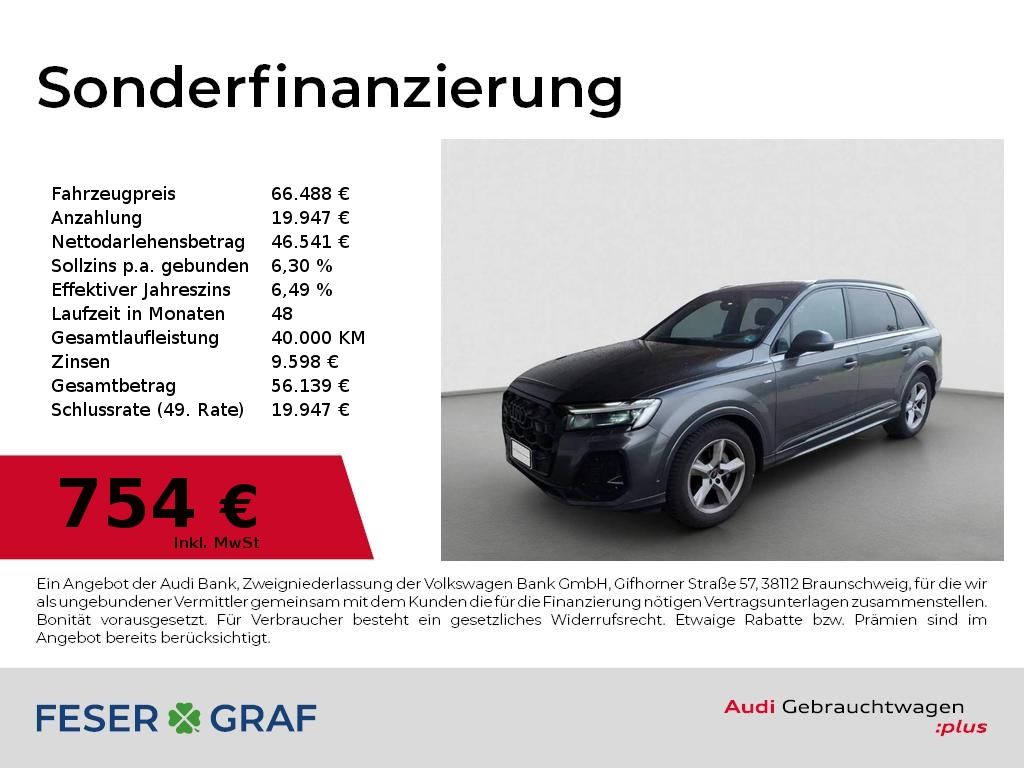 Audi Q7 45 TDI S line Ext/Matrix/HuD/Luft/Air/AHK/21