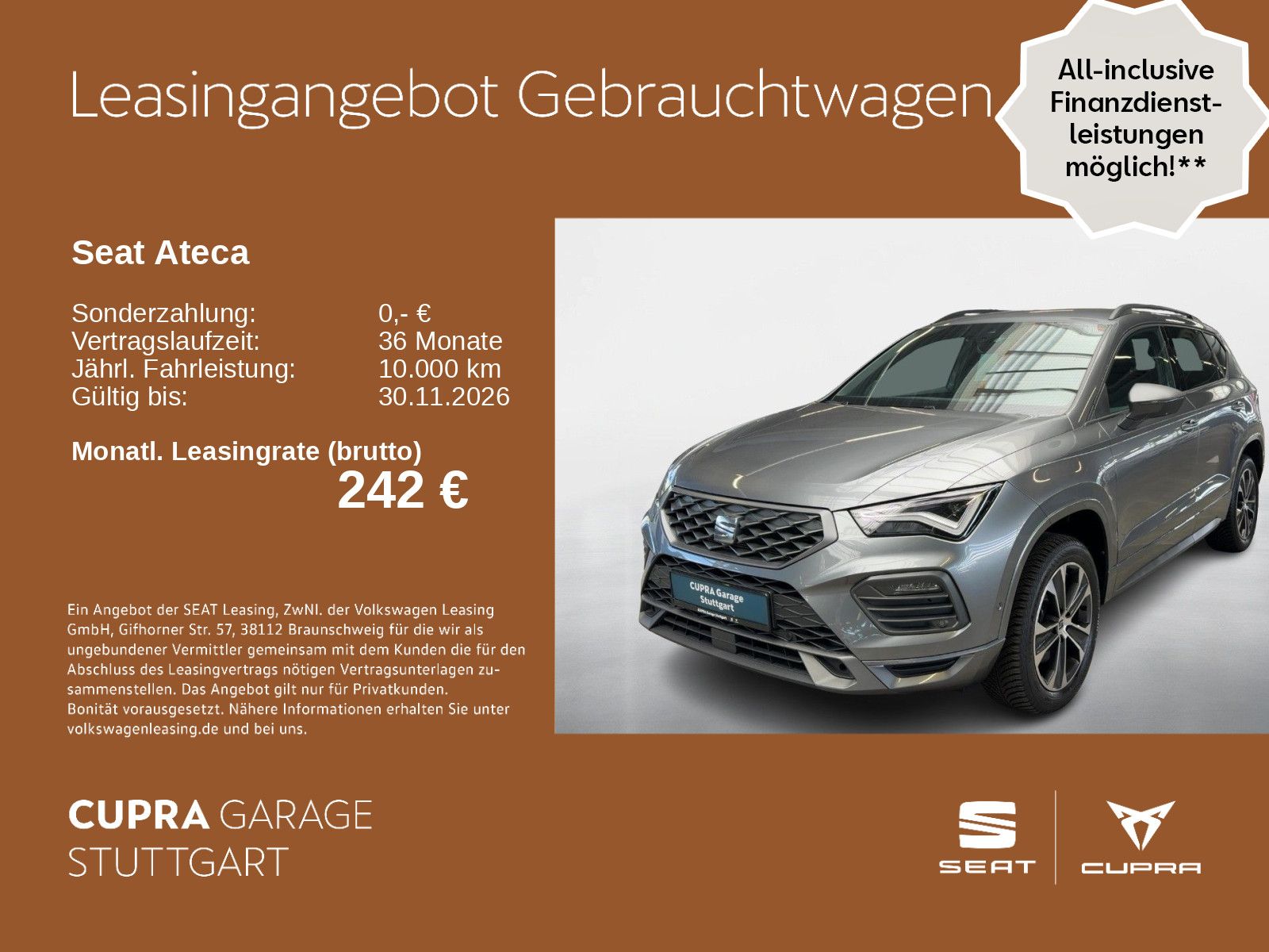 Seat Ateca FR-Line 2.0 TDI DSG 110kW