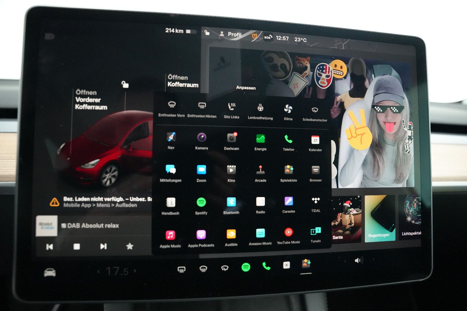 Tesla Model Y Long Range Dual*PanoramaGlasdach*Subwoof