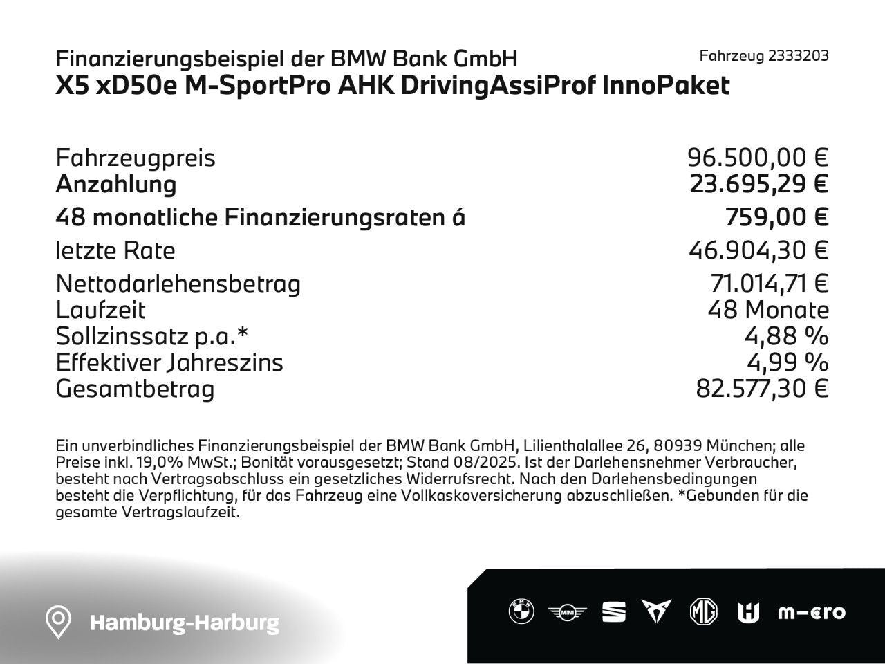 BMW X5 xD50e M-SportPro AHK DrivingAssiProf Navi LED