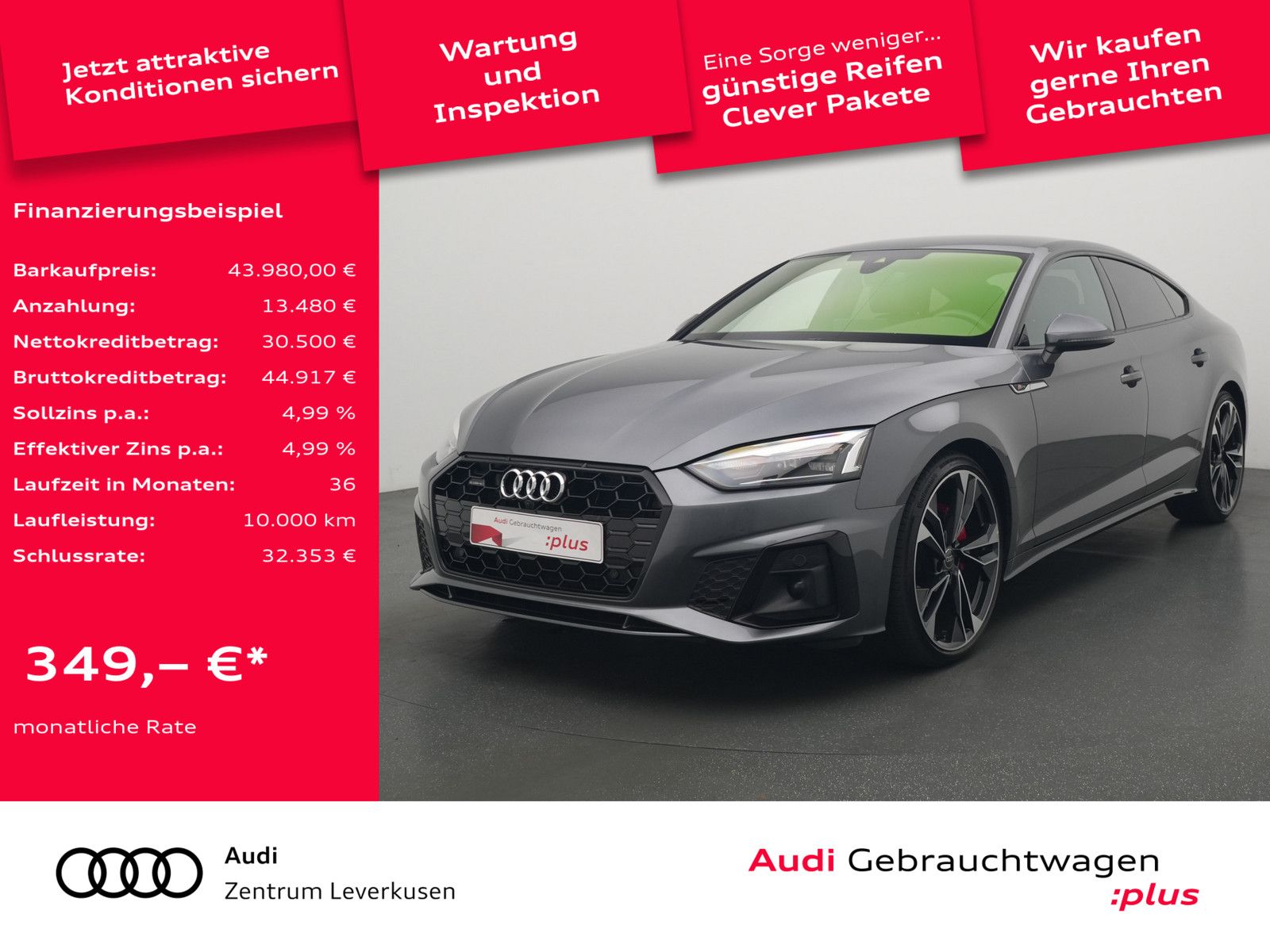 Audi A5 Sportback quattro S line LEDER MEMORY NAVI