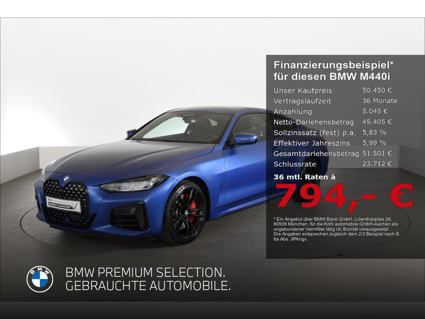 BMW M440i xDrive Coupe M Sport Pro Glasdach HiFi Har