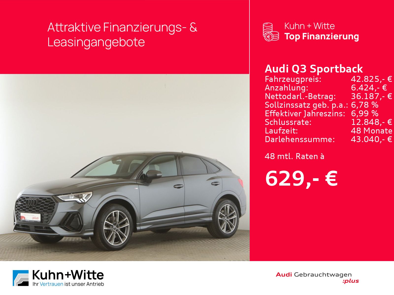 Audi Q3 Sportback 40 TFSI quattro S line - Samsaru's Car Outlet