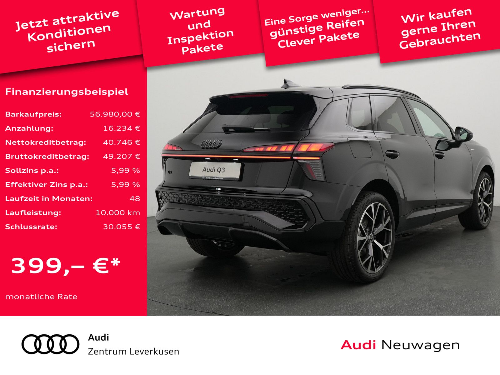Audi Q3 S tronic S line MATRIX AHK PANO HUD SONOS NAV