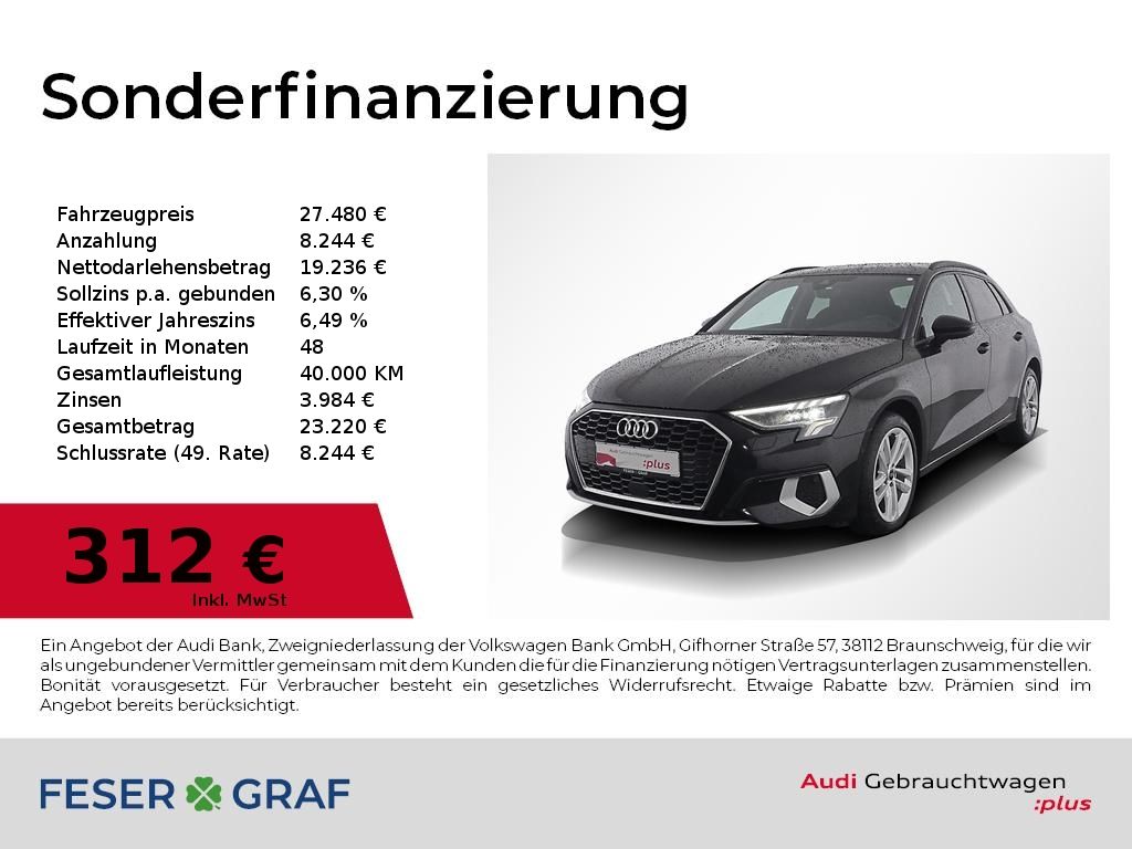 Audi A3 Sportback 35 TDI S tronic Adv Navi,Sportsitze