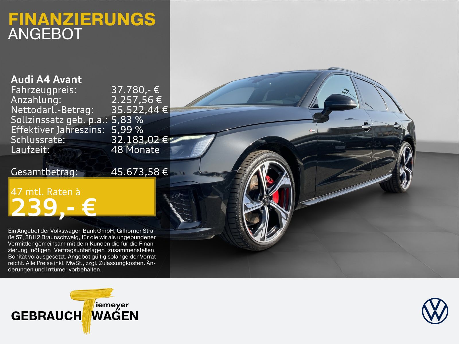 Audi A4 Avant 40 TFSI Q 2x S LINE MATRIX AHK LM19 KAM