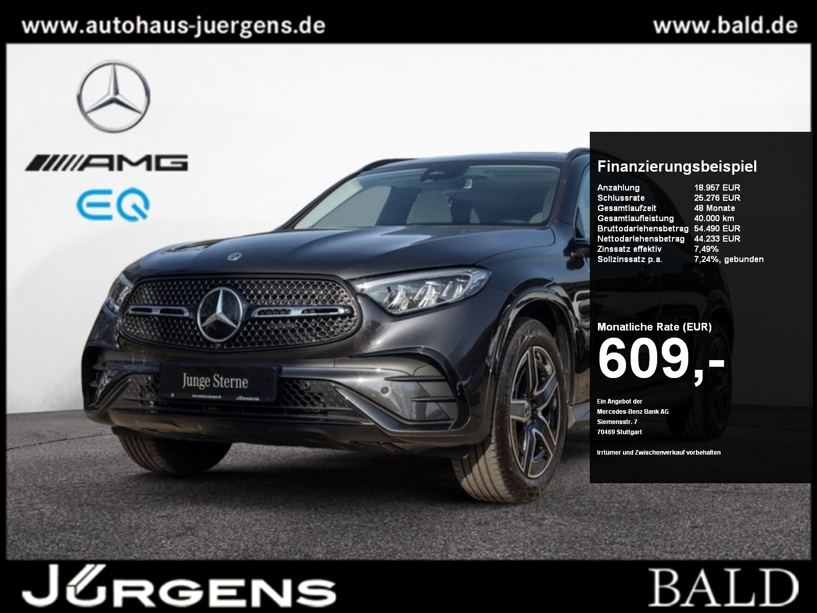 Mercedes-Benz GLC 300 d 4M AMG-Sport/LED/360/Pano/AHK/Night/19