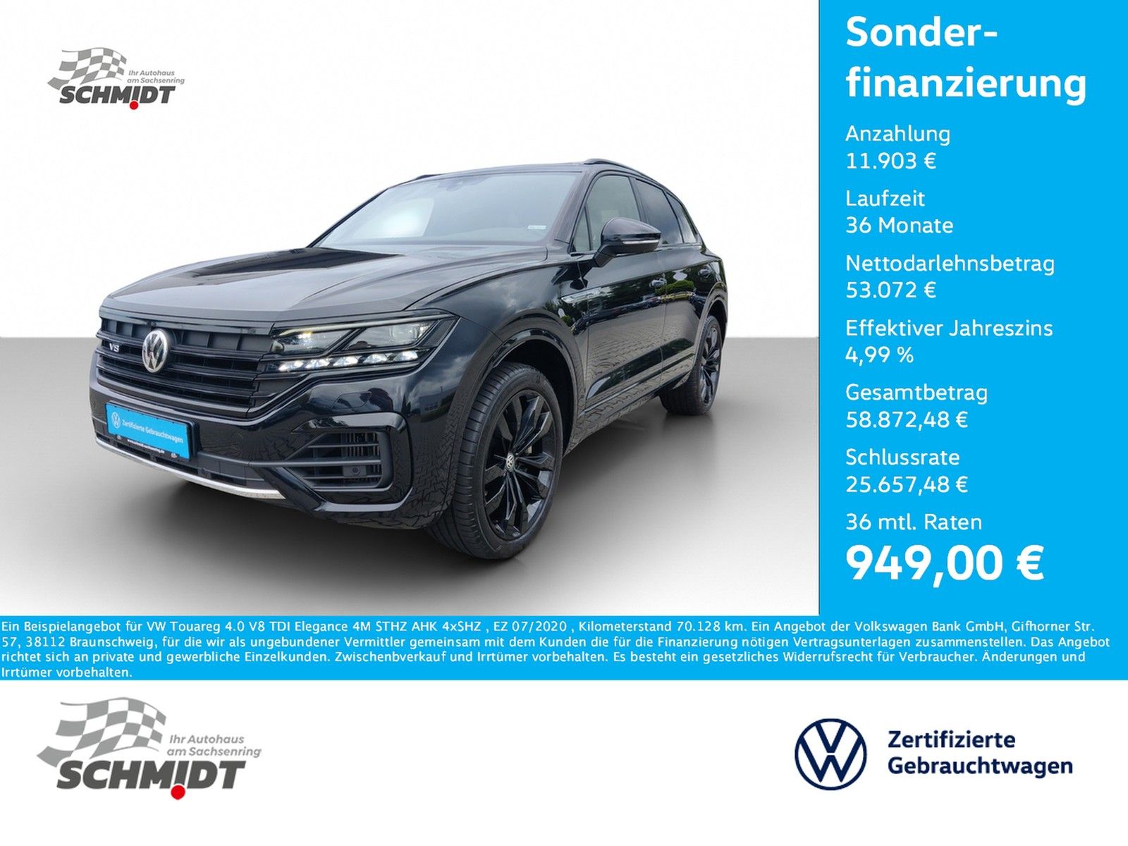 Volkswagen Touareg 4.0 V8 TDI Elegance 4M - Samsaru's Car Outlet