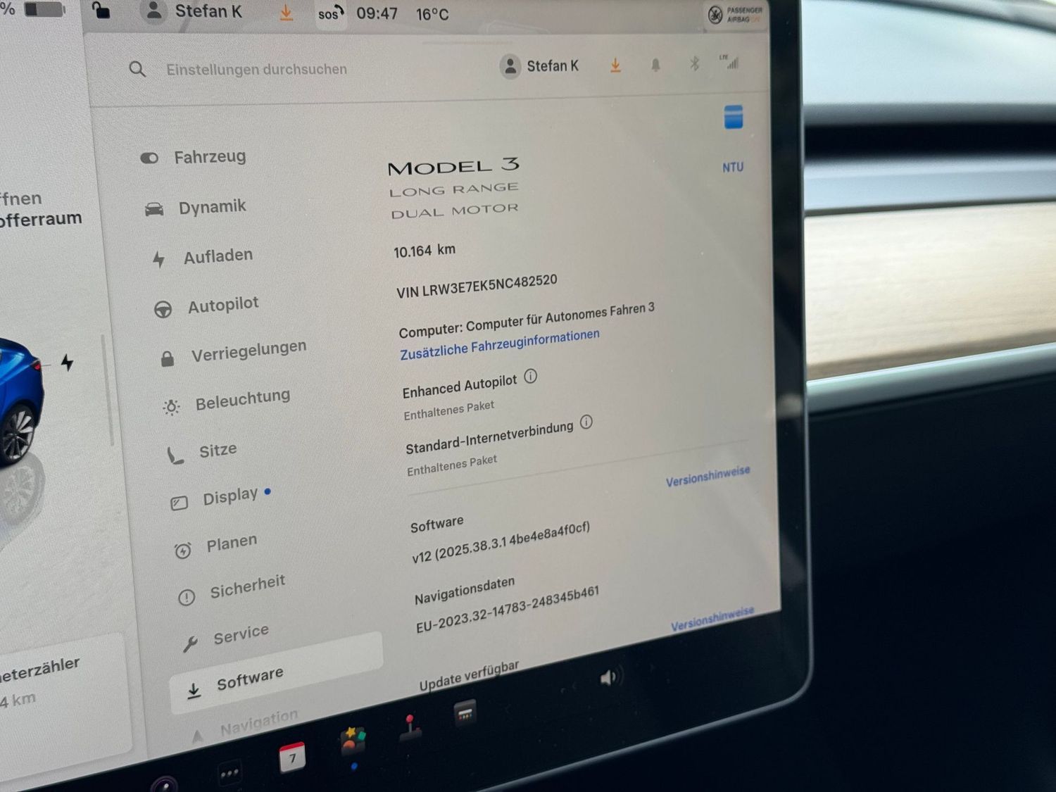 Tesla Model 3 Long Range Dual AWD + EAP + 8fachbereift
