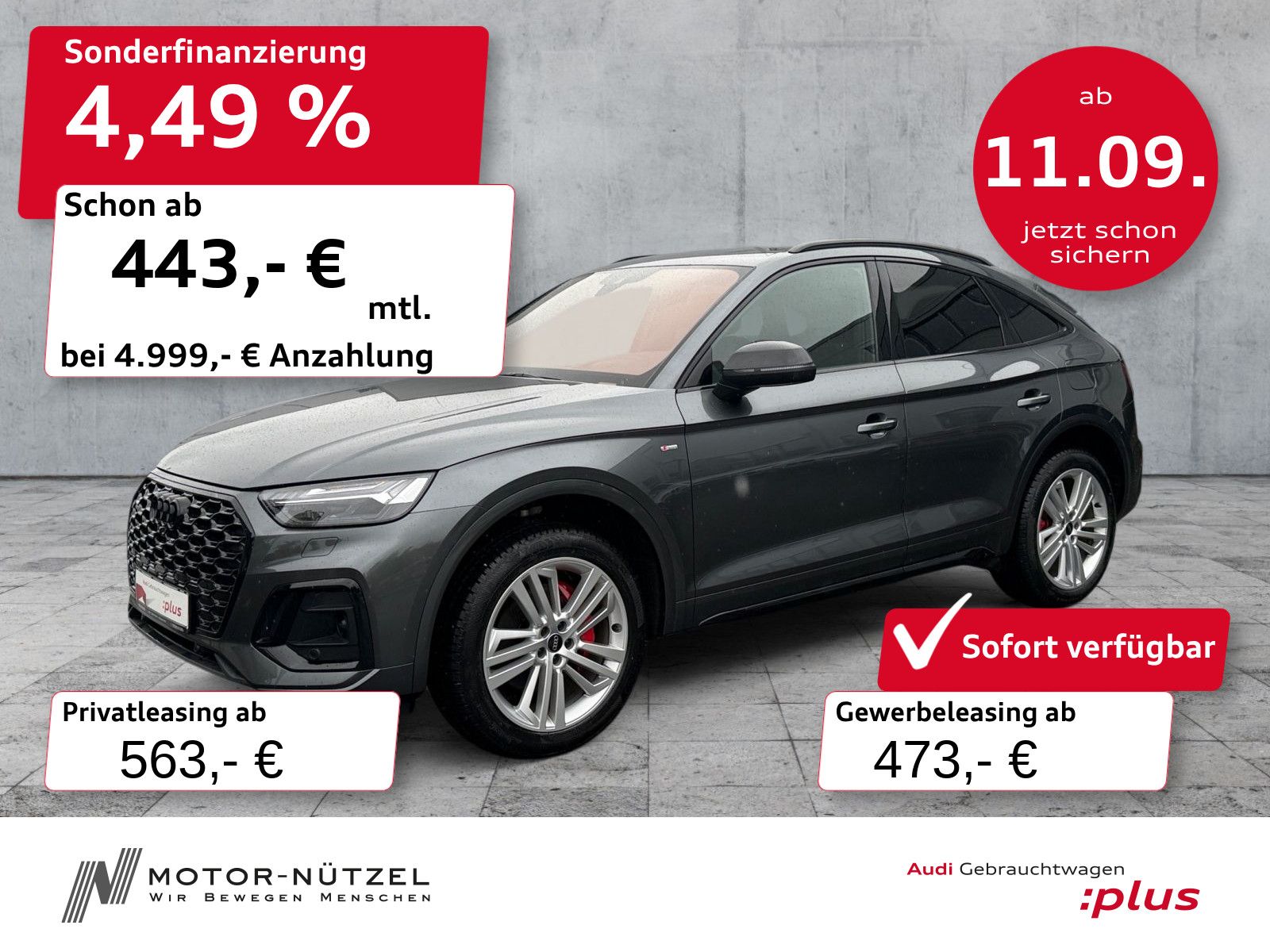 Audi Q5 Sportback 55 TFSI e QU S-LINE MATRIX+HuD+AHK