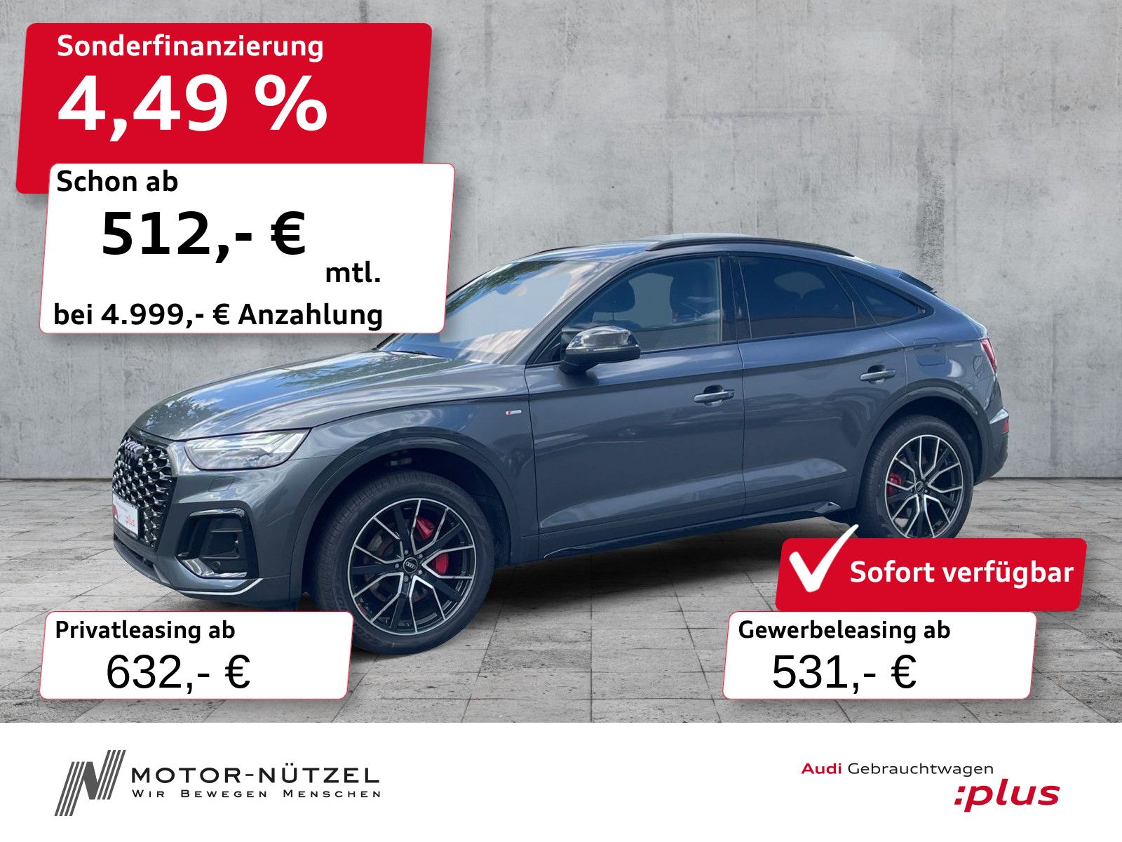 Audi Q5 Sportback 55 TFSI e QU S-LINE MATRIX+HuD+AHK