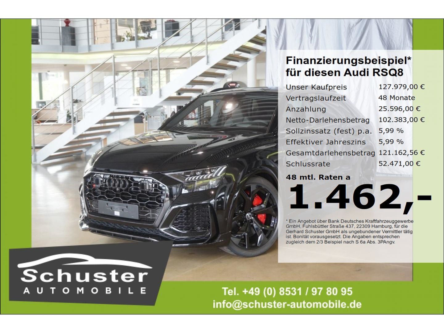 Audi RSQ8 *RS-Dyn.Pak+ Keramik-Br B&O 305km/h 23''