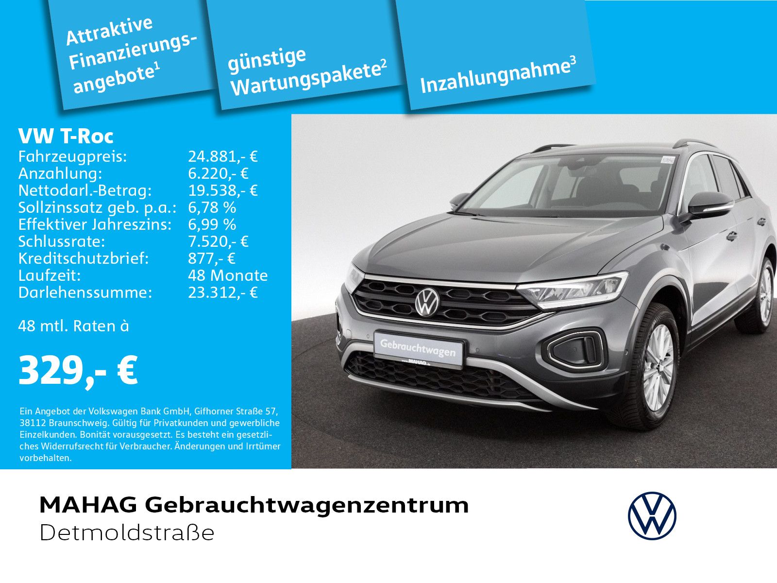 Volkswagen T-ROC 1.5 TSI LIFE - Samsaru's Car Outlet