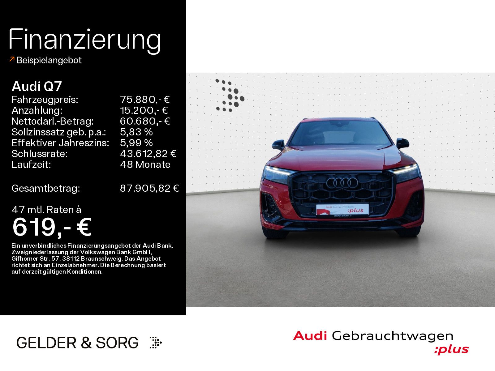 Audi Q7 60 TFSIe qu. S line Air*Pano*AHK*HuD*360°