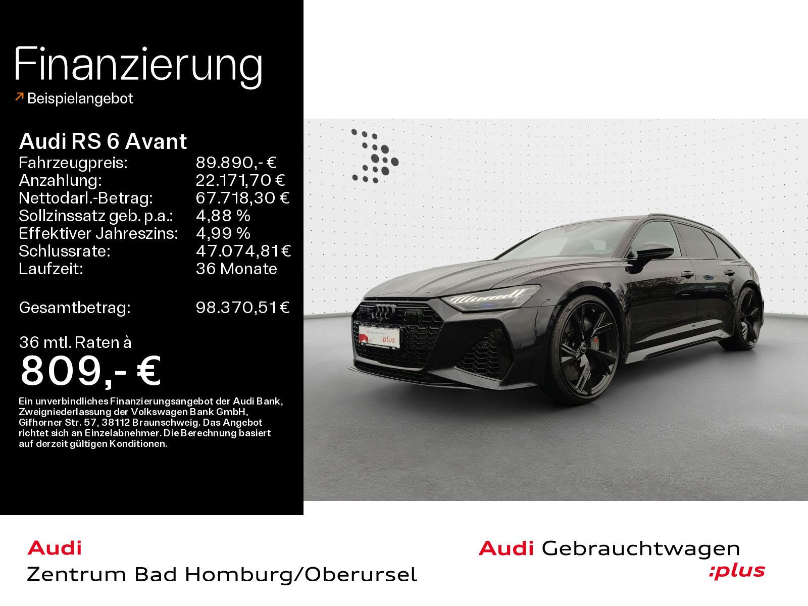 Audi RS 6 Avant quattro*Navi*Matrix*B&O*Alu*HUD*PDC*P