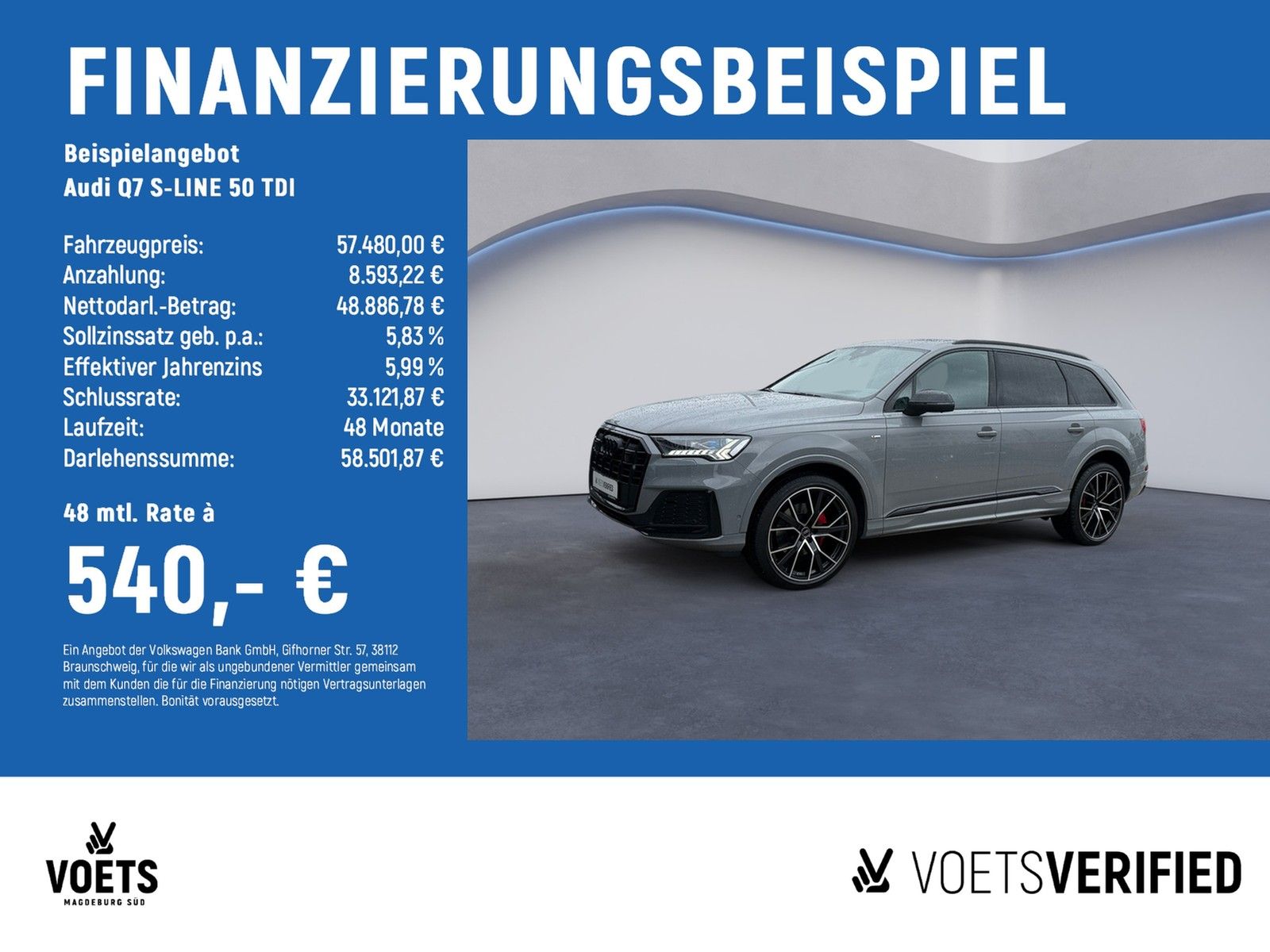 Audi Q7 S-LINE 50 TDI COMPETITION-PLUS+PANO-STANDH