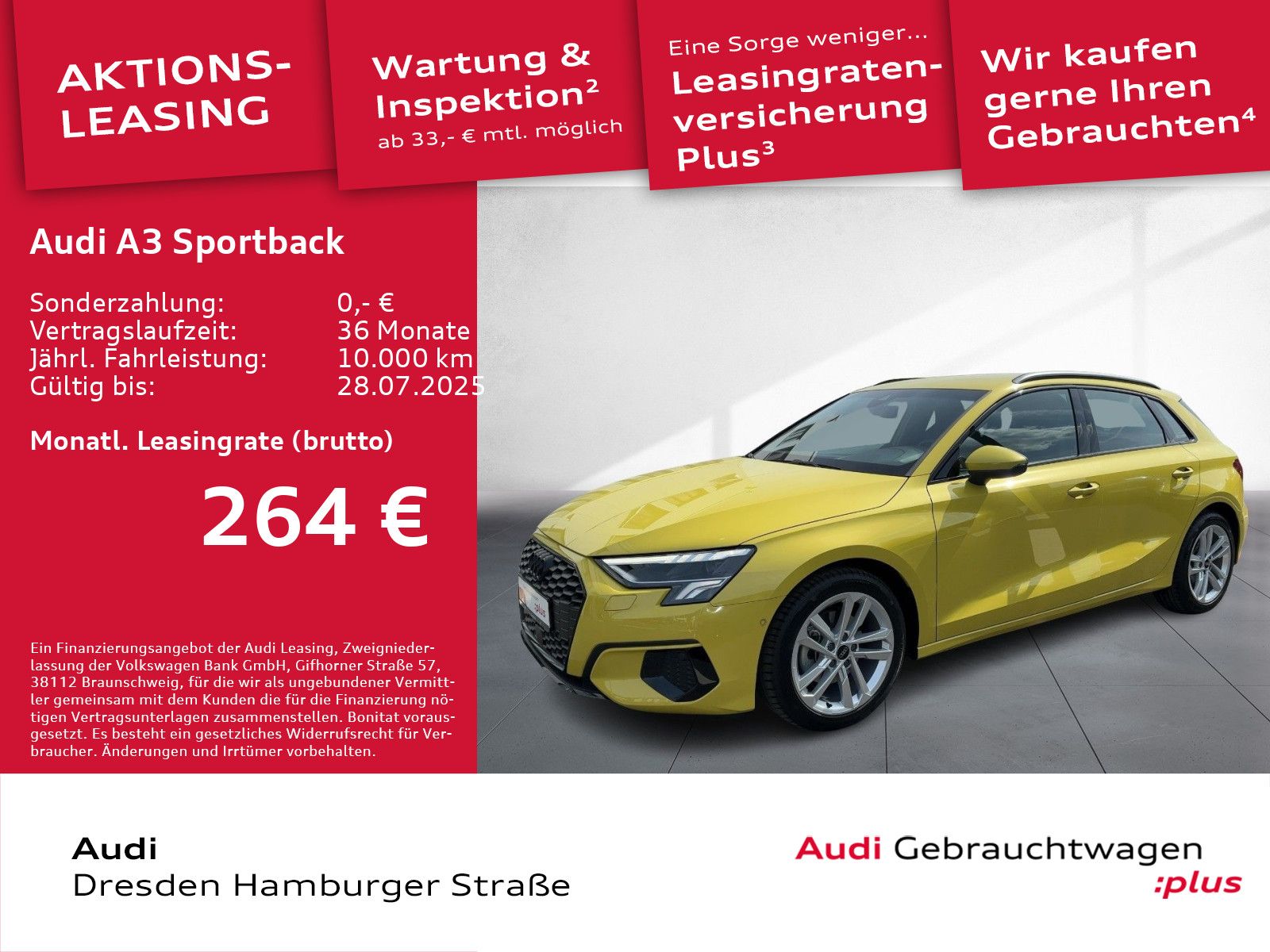 Audi A3 Sportback 30 TDI advanced - Samsaru's Car Outlet