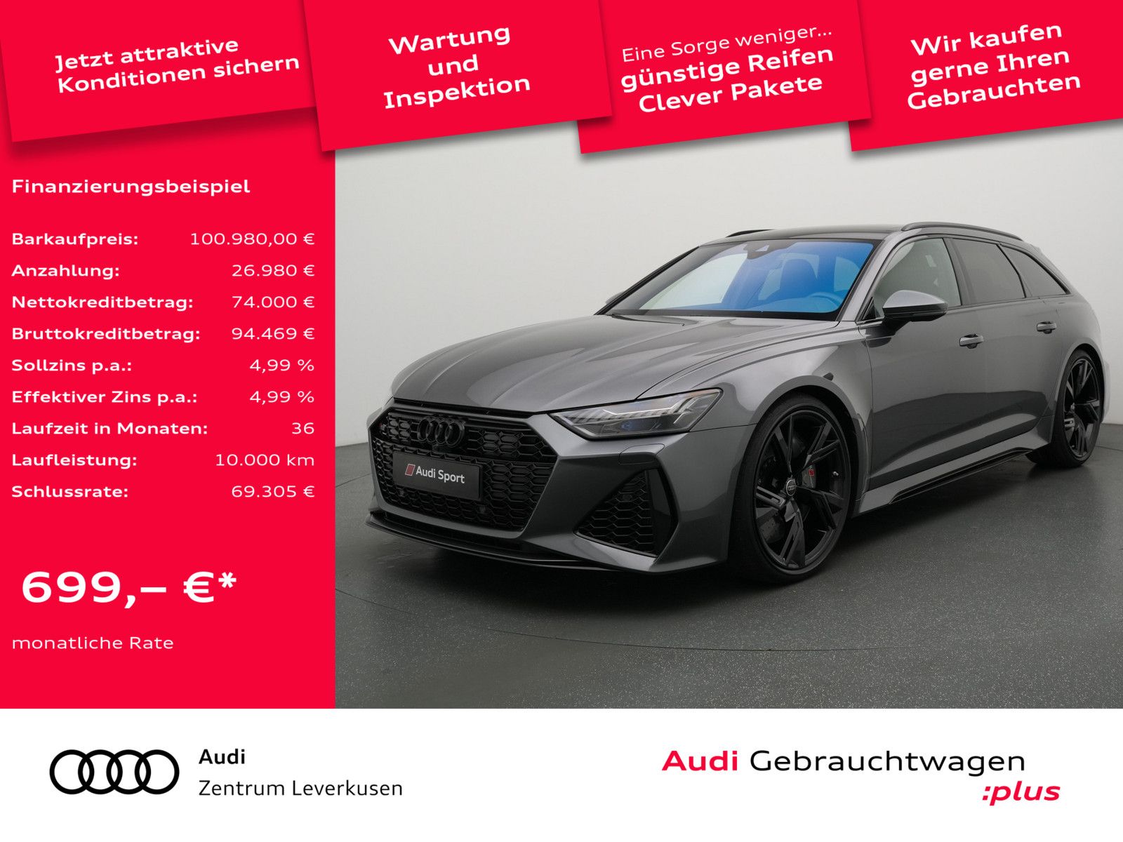 Audi RS6 SITZBELÜFTUNG ALLRADLENKUNG DYNAMIK PAKET