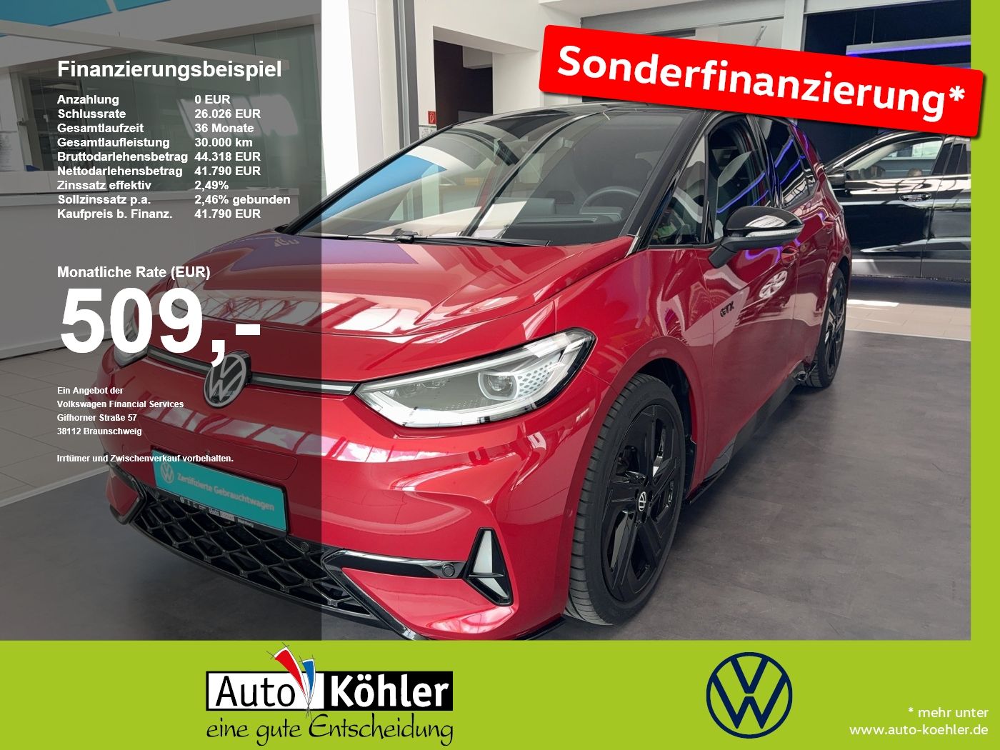 Volkswagen ID.3 GTX AHK/W-Pumpe/CarPlay/Kamera/Matrix/360