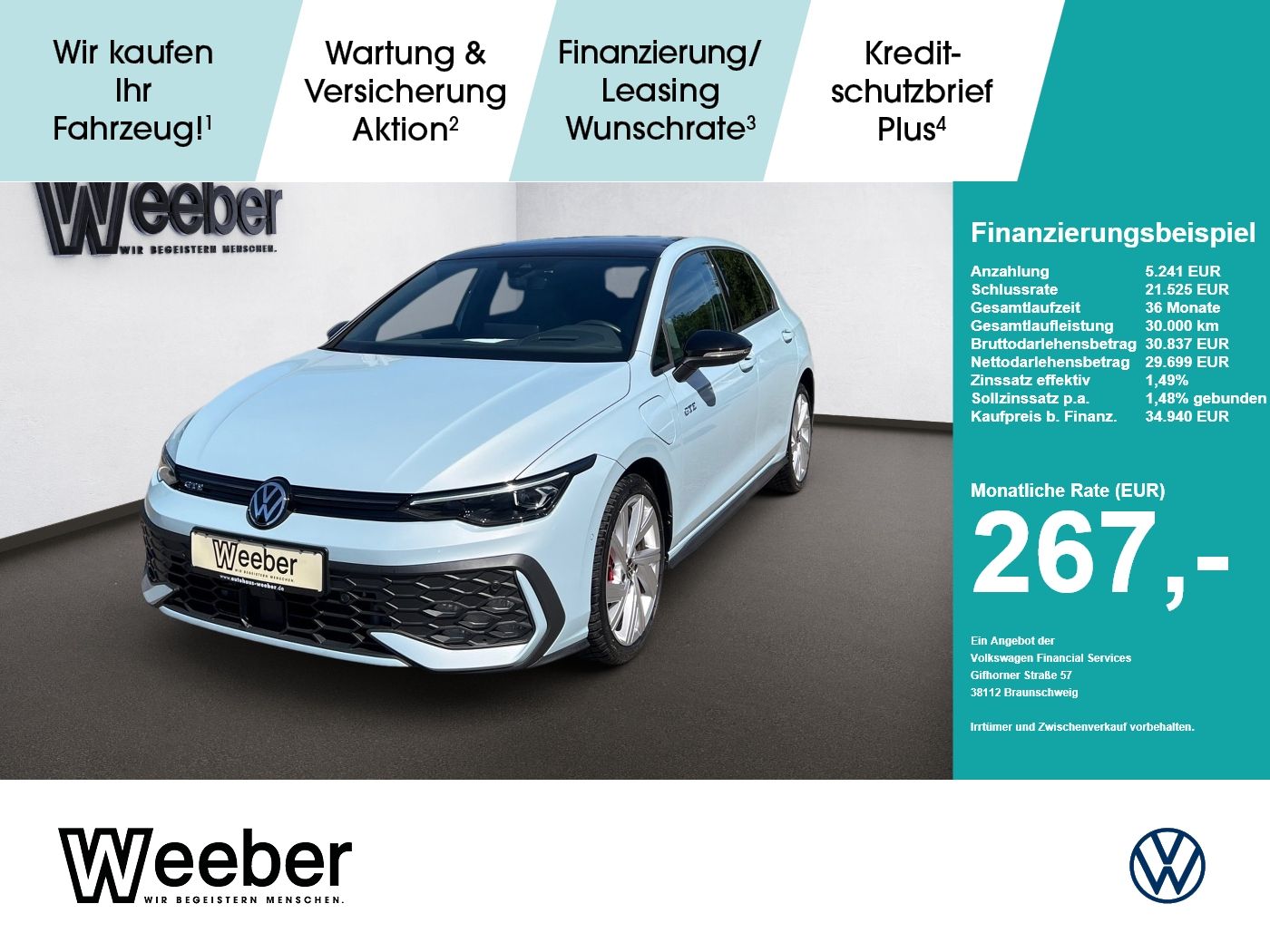 Volkswagen Golf GTE *AHK*360° CAM*DCC*MATRIX*BLACKSTYLE*