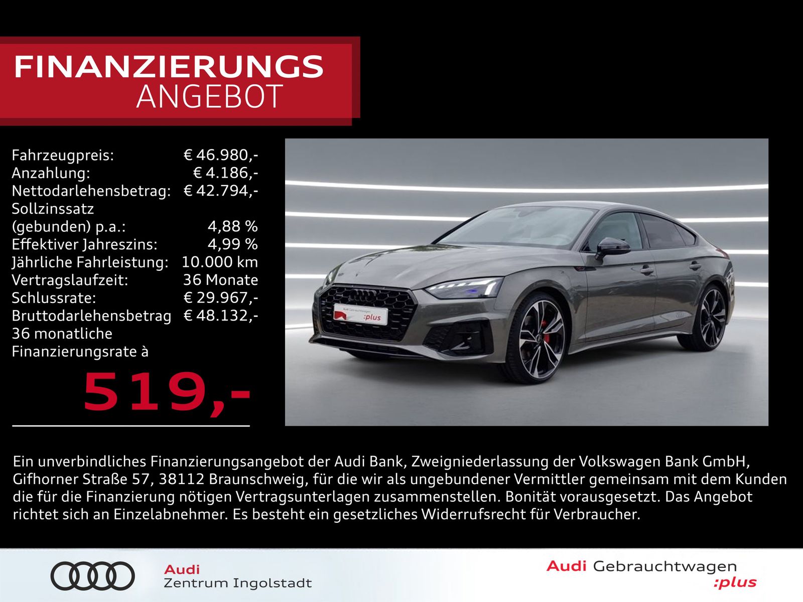 Audi A5 Sportback 40 TFSI qu 2x S line comp.edition+ 