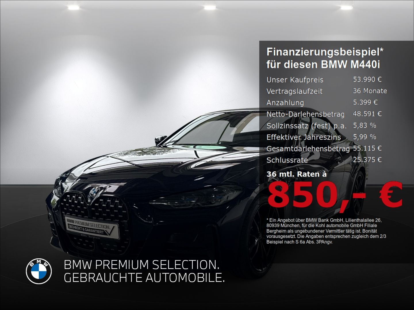 BMW M440i xDrive Cabrio M Sport Pro Harman Kardon He