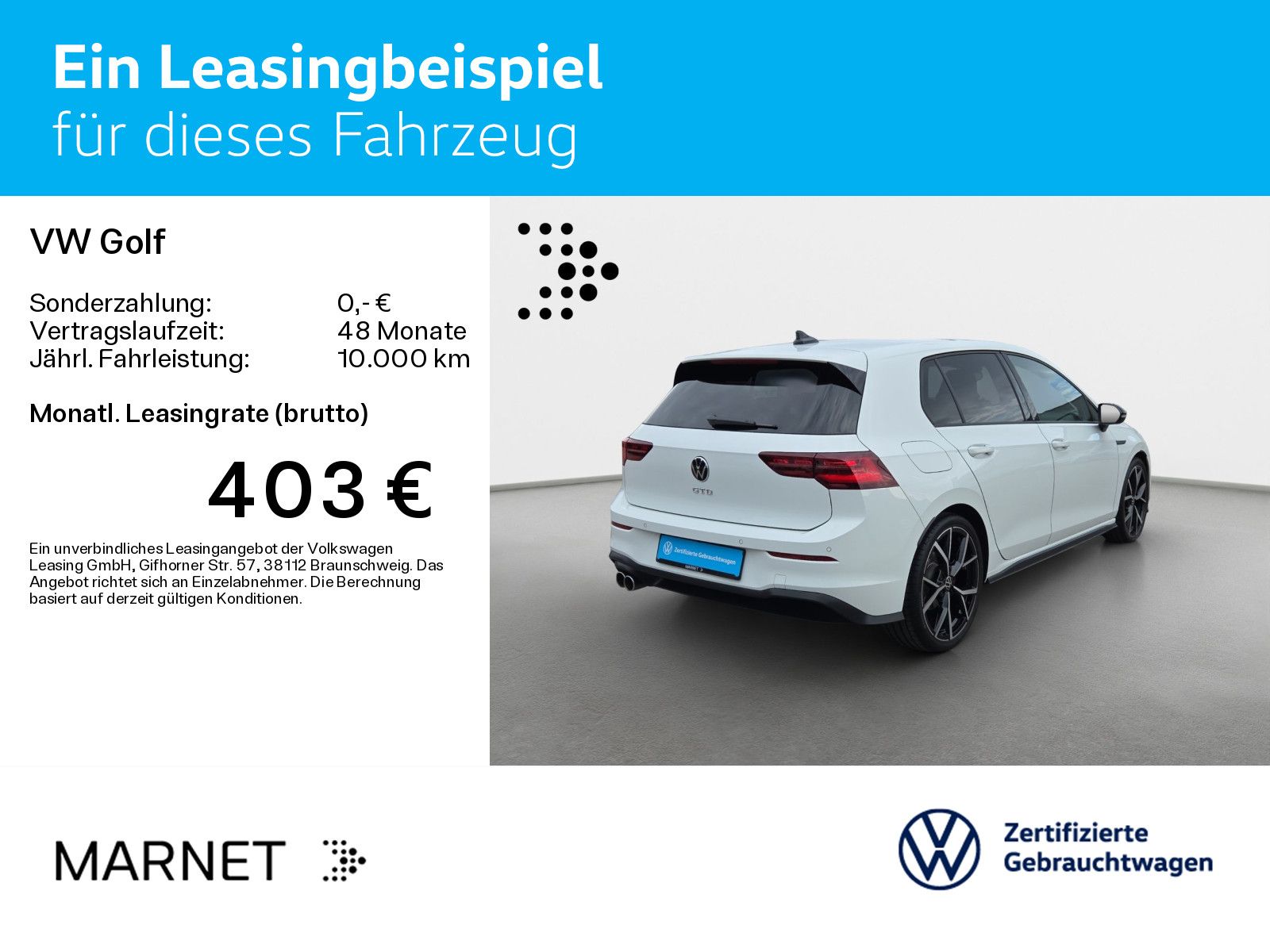 Volkswagen Golf VIII 2.0 TDI GTD Black Style* Navi*AHK*IQ-L