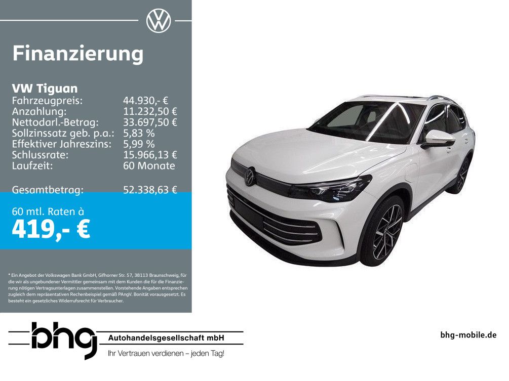 Volkswagen Tiguan 1.5 eHybrid DSG Elegance