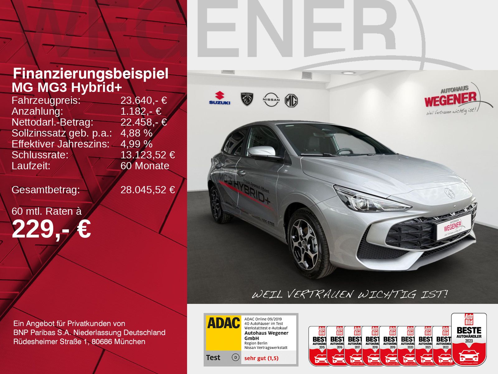 MG3 Hybrid+ Luxury LED|Sitz-&Lenkradhzg|360|ACC