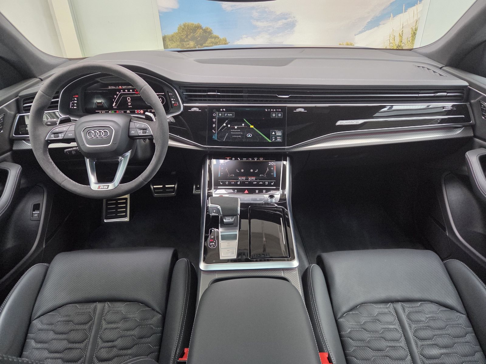 Audi RSQ8 Sportabgas AHK Standhzg. Black+ RS-Design